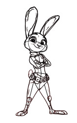 How To Draw Judy Hopps From Zootopia - Step 9