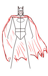 How to draw a batman step by step - Step 5