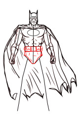 How to draw a batman step by step - Step 7