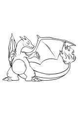 How to draw charizard step by step - Step 10