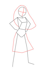 How To Draw Moana  Disney Princess - Step 2