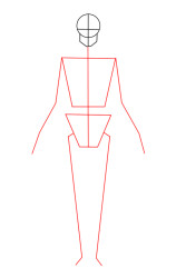 How to draw a skeleton step by step - Step 2
