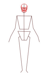 How to draw a skeleton step by step - Step 3