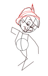 How To Draw Pinocchio | Easy Step-by-Step Tutorial for Kids - Step 4