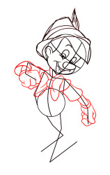 How To Draw Pinocchio | Easy Step-by-Step Tutorial for Kids - Step 5