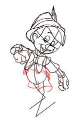 How To Draw Pinocchio | Easy Step-by-Step Tutorial for Kids - Step 6