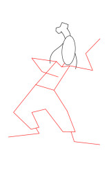 How to draw goofy step by step - Step 2