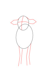 How to draw a lamb step by step - Step 2