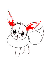 How to draw Eevee step by step - Step 4