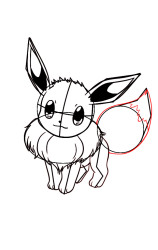 How to draw Eevee step by step - Step 8