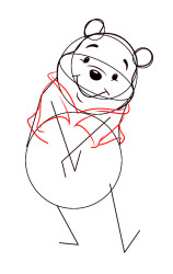 How to draw winnie the pooh characters step by step - Step 5