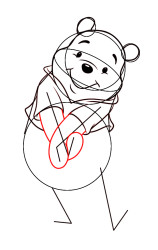 How to draw winnie the pooh characters step by step - Step 6