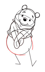 How to draw winnie the pooh characters step by step - Step 7