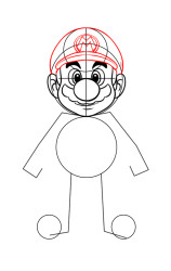 How to draw mario characters step by step - Step 4