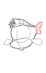 How to draw flounder - Step 5