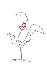 How to draw road runner - Step 3