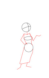 How to draw marge simpson - Step 2