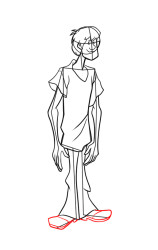 How to draw shaggy - Step 9