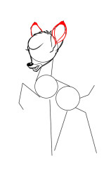 How to draw bambi step by step - Step 4