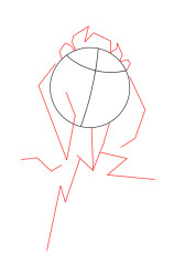 Tasmanian devil how to draw step by step - Step 2