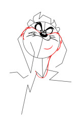 Tasmanian devil how to draw step by step - Step 4