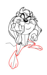 Tasmanian devil how to draw step by step - Step 8
