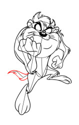 Tasmanian devil how to draw step by step - Step 9