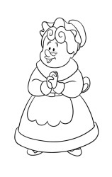 How to draw Mrs Claus - Step 10