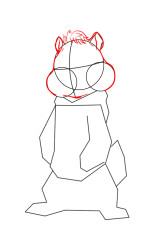 How to draw Alvin - Step 5