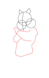 How to draw alvin and the chipmunks - Step 2