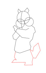 How to draw alvin and the chipmunks - Step 3