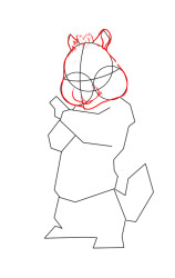 How to draw alvin and the chipmunks - Step 4