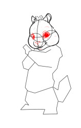 How to draw alvin and the chipmunks - Step 5