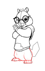 How to draw alvin and the chipmunks - Step 8