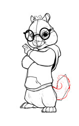 How to draw alvin and the chipmunks - Step 9
