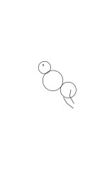 How to draw a puffin - Step 1