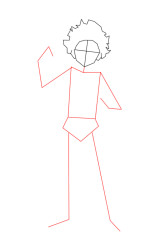 How to draw Deku - Step 2