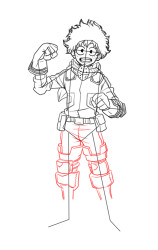 How to draw Deku - Step 8