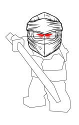 How to draw a lego ninjago - Step 5