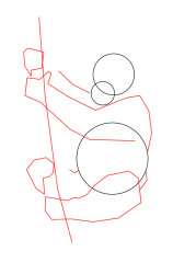 How to draw a orangutan - Step 2