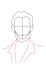 How to draw abraham lincoln - Step 6