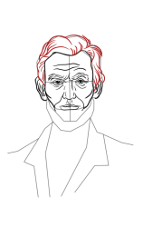 How to draw abraham lincoln - Step 11