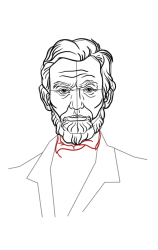 How to draw abraham lincoln - Step 13