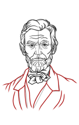 How to draw abraham lincoln - Step 15