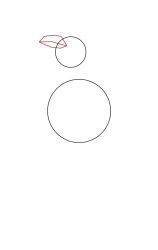 How to draw a crow - Step 2