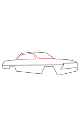 How to draw a lowrider - Step 3