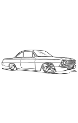 How to draw a lowrider - Step 14