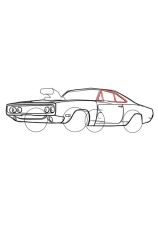 How to draw a dodge charger - Step 8