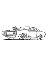 How to draw a dodge charger - Step 17