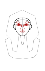 How to draw a sphinx - Step 6